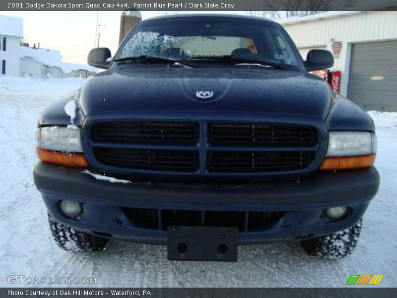 Patriot Blue Pearl / Dark Slate Gray 2001 Dodge Dakota Sport Quad Cab 4x4