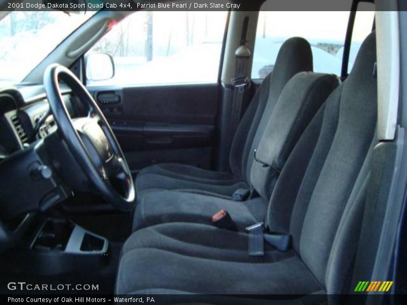 Patriot Blue Pearl / Dark Slate Gray 2001 Dodge Dakota Sport Quad Cab 4x4