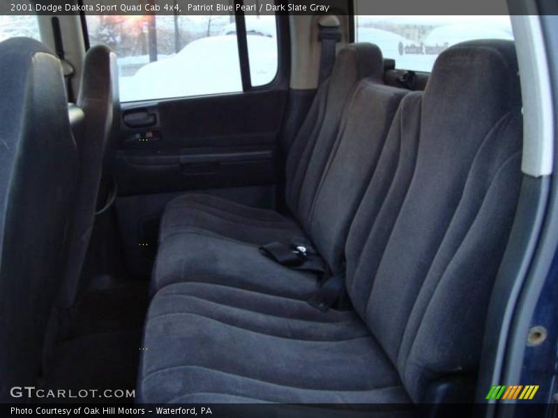 Patriot Blue Pearl / Dark Slate Gray 2001 Dodge Dakota Sport Quad Cab 4x4