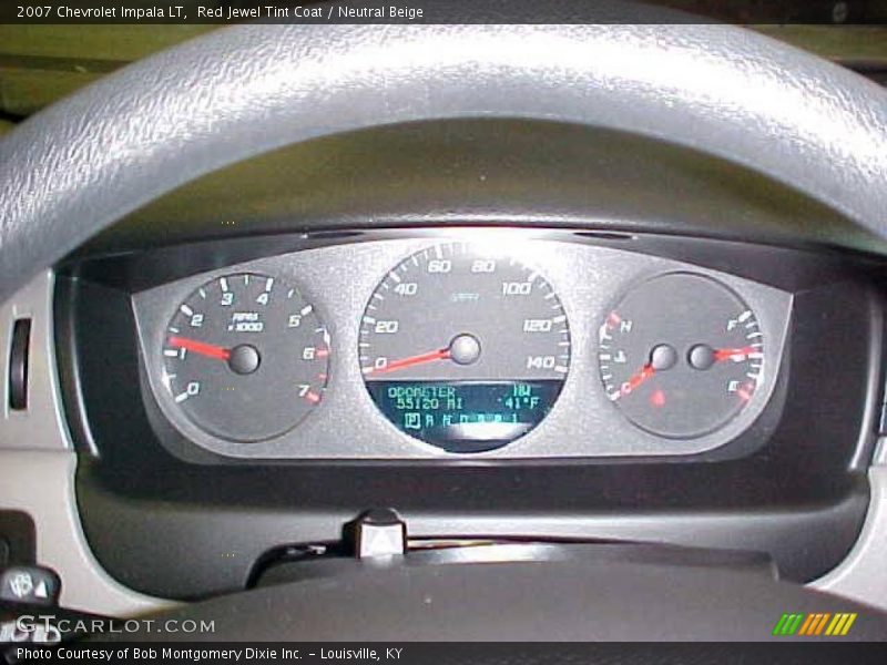 Red Jewel Tint Coat / Neutral Beige 2007 Chevrolet Impala LT