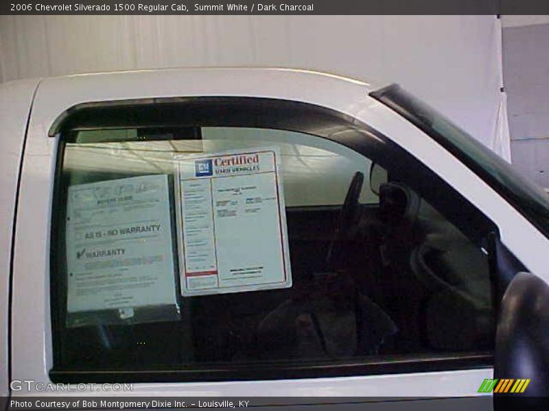 Summit White / Dark Charcoal 2006 Chevrolet Silverado 1500 Regular Cab