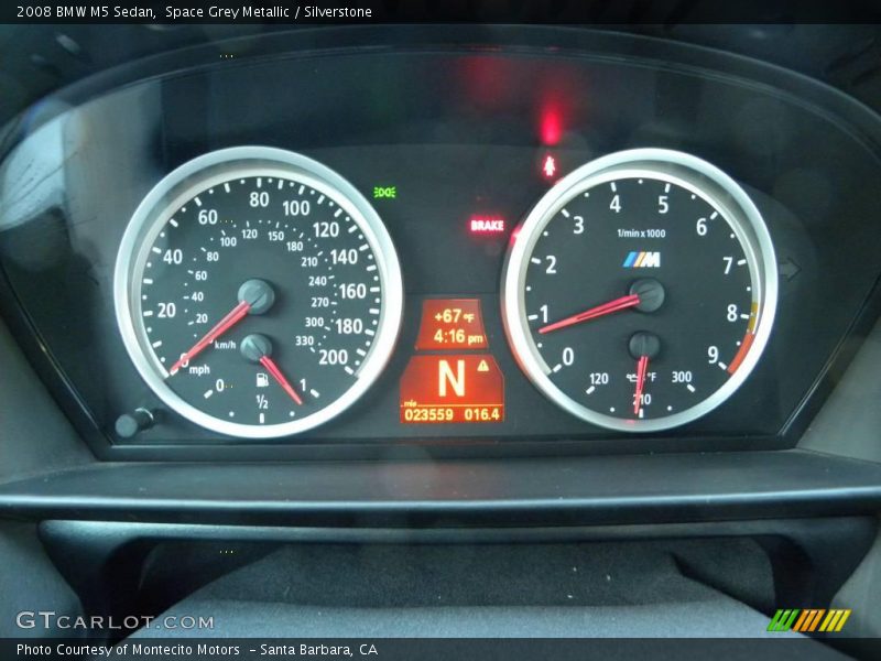 Space Grey Metallic / Silverstone 2008 BMW M5 Sedan