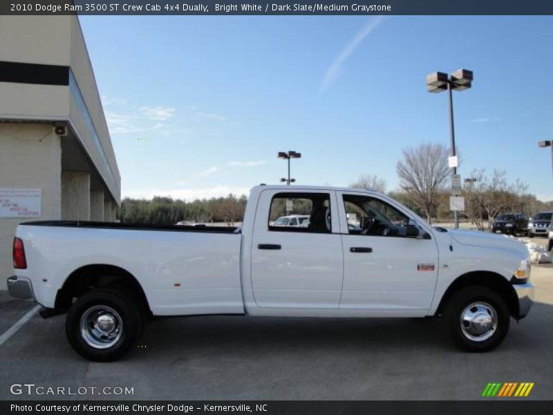 Bright White / Dark Slate/Medium Graystone 2010 Dodge Ram 3500 ST Crew Cab 4x4 Dually
