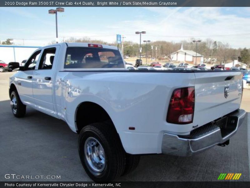 Bright White / Dark Slate/Medium Graystone 2010 Dodge Ram 3500 ST Crew Cab 4x4 Dually