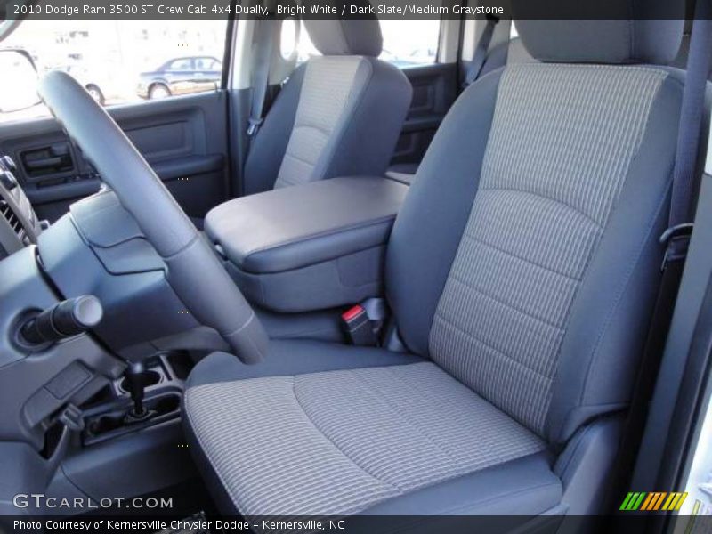 Bright White / Dark Slate/Medium Graystone 2010 Dodge Ram 3500 ST Crew Cab 4x4 Dually