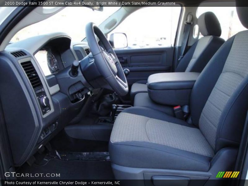 Bright White / Dark Slate/Medium Graystone 2010 Dodge Ram 3500 ST Crew Cab 4x4 Dually