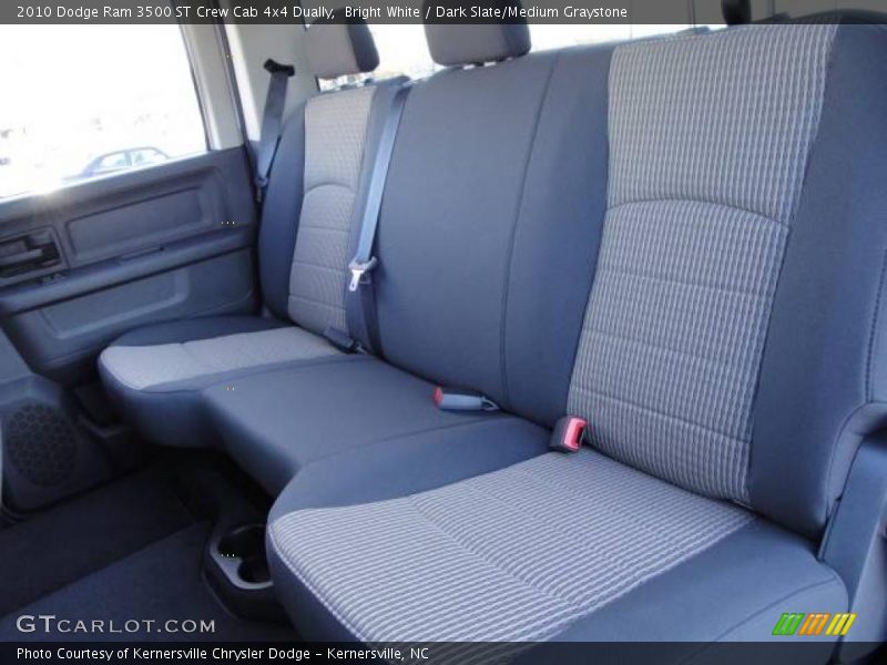 Bright White / Dark Slate/Medium Graystone 2010 Dodge Ram 3500 ST Crew Cab 4x4 Dually