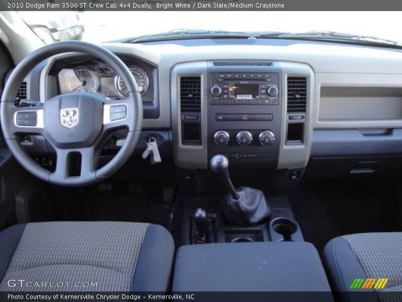 Bright White / Dark Slate/Medium Graystone 2010 Dodge Ram 3500 ST Crew Cab 4x4 Dually