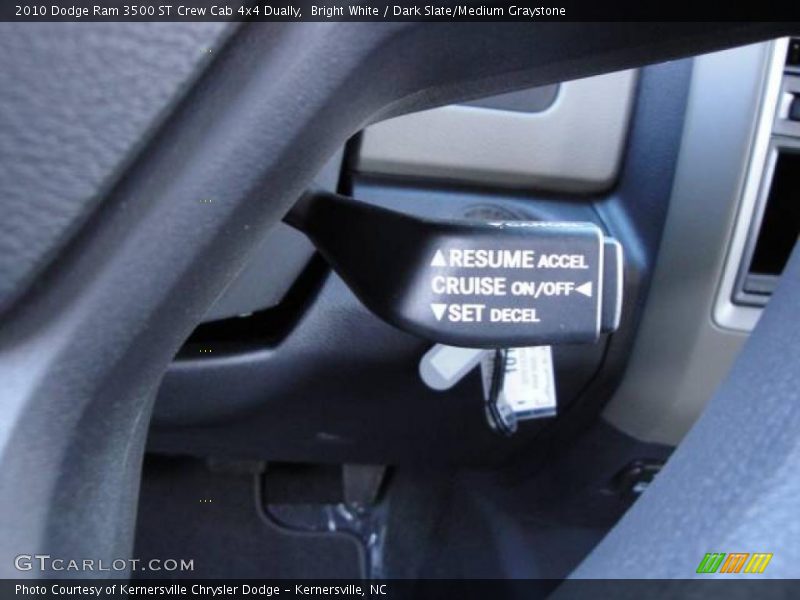 Bright White / Dark Slate/Medium Graystone 2010 Dodge Ram 3500 ST Crew Cab 4x4 Dually