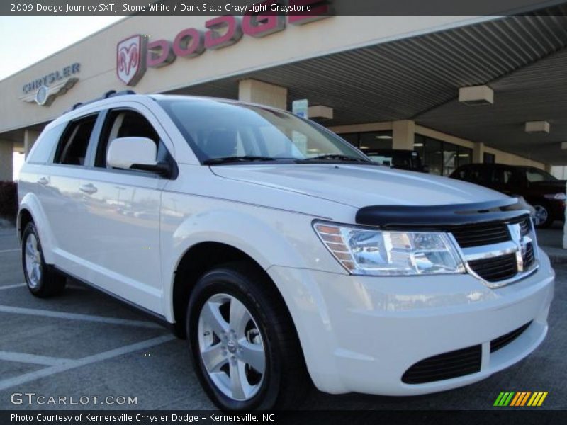 Stone White / Dark Slate Gray/Light Graystone 2009 Dodge Journey SXT