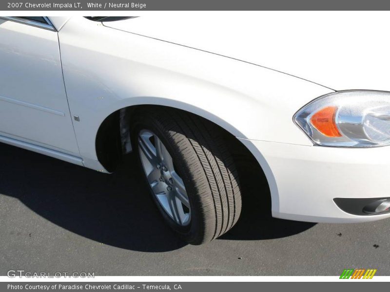 White / Neutral Beige 2007 Chevrolet Impala LT