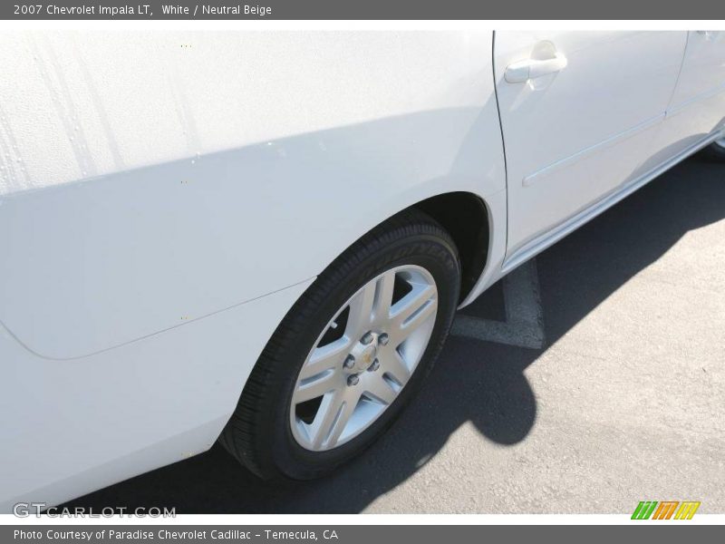 White / Neutral Beige 2007 Chevrolet Impala LT