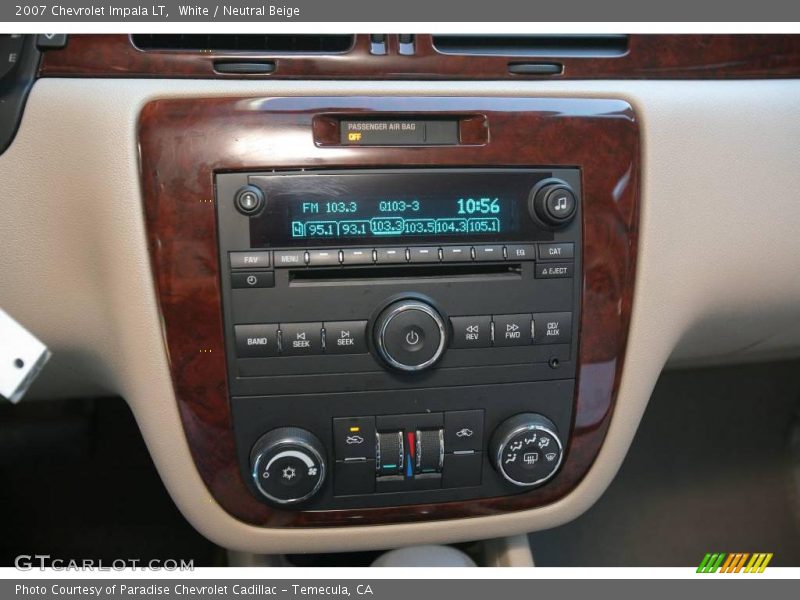 White / Neutral Beige 2007 Chevrolet Impala LT