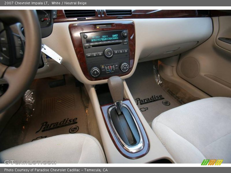 White / Neutral Beige 2007 Chevrolet Impala LT