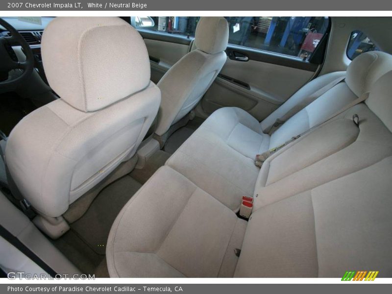 White / Neutral Beige 2007 Chevrolet Impala LT