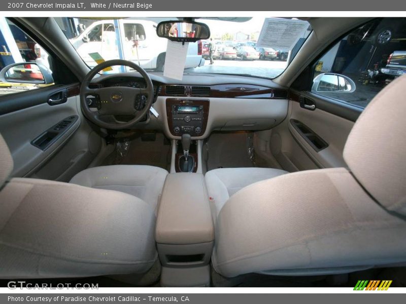 White / Neutral Beige 2007 Chevrolet Impala LT