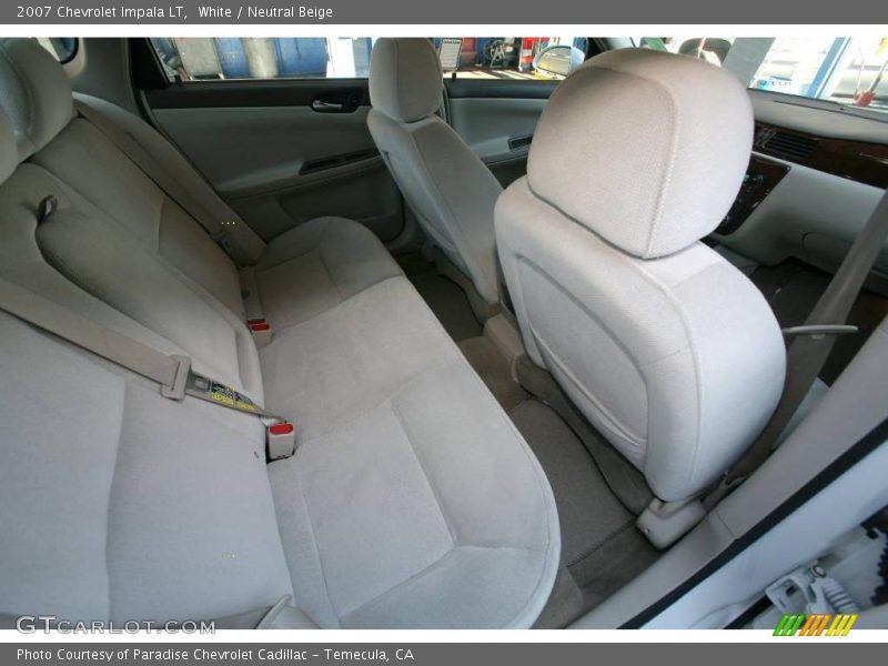White / Neutral Beige 2007 Chevrolet Impala LT