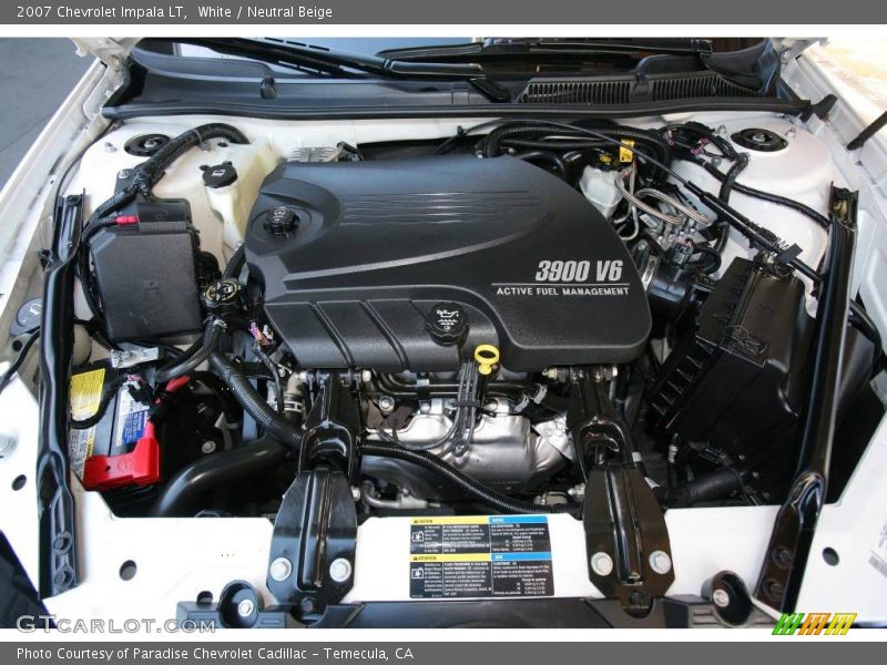 White / Neutral Beige 2007 Chevrolet Impala LT
