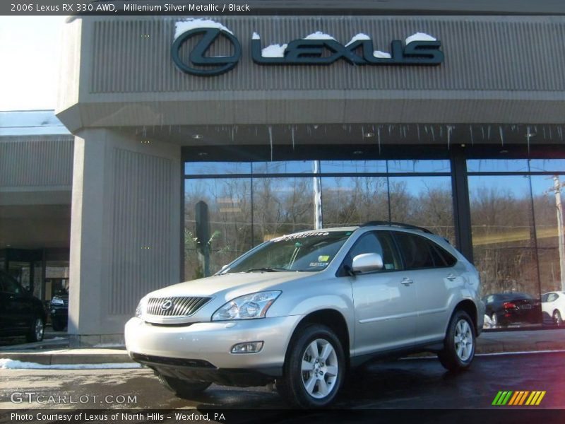 Millenium Silver Metallic / Black 2006 Lexus RX 330 AWD