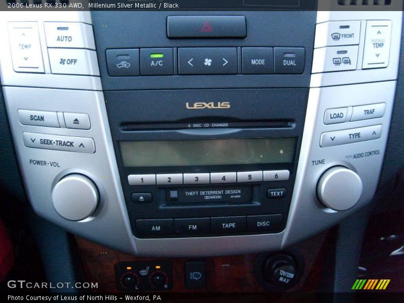 Millenium Silver Metallic / Black 2006 Lexus RX 330 AWD