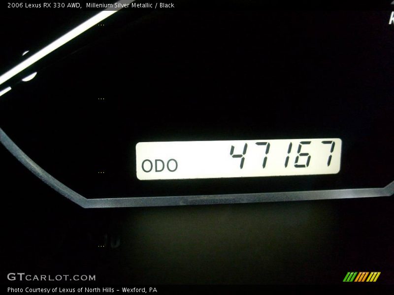 Millenium Silver Metallic / Black 2006 Lexus RX 330 AWD