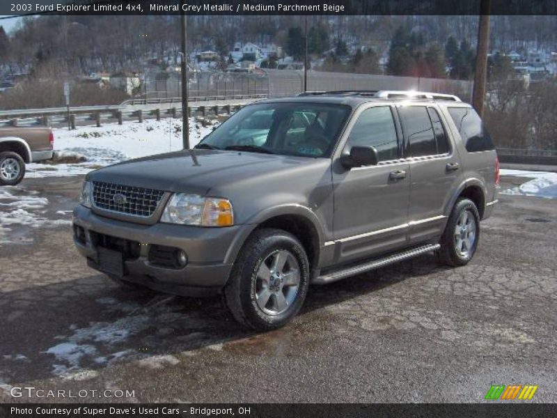 Mineral Grey Metallic / Medium Parchment Beige 2003 Ford Explorer Limited 4x4