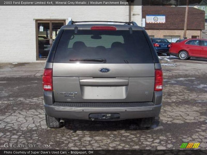 Mineral Grey Metallic / Medium Parchment Beige 2003 Ford Explorer Limited 4x4
