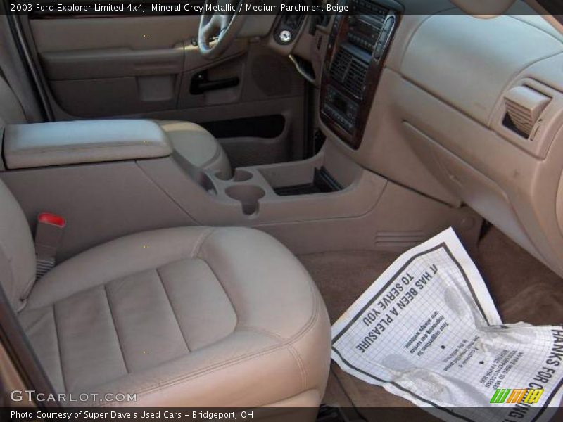 Mineral Grey Metallic / Medium Parchment Beige 2003 Ford Explorer Limited 4x4
