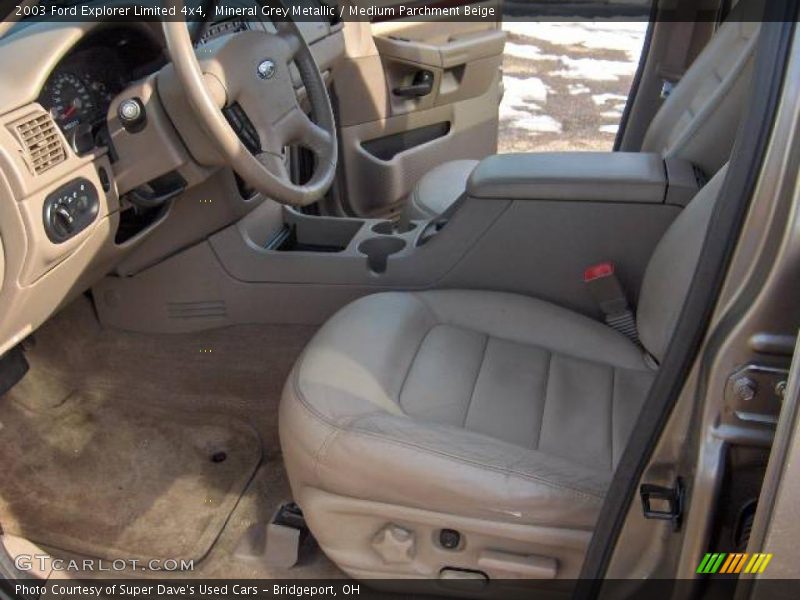 Mineral Grey Metallic / Medium Parchment Beige 2003 Ford Explorer Limited 4x4