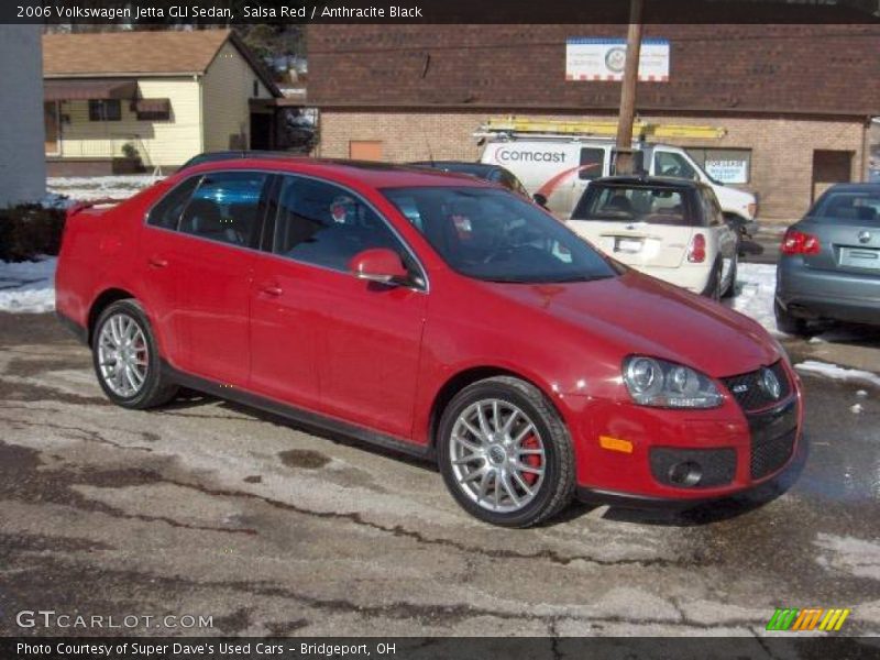 Salsa Red / Anthracite Black 2006 Volkswagen Jetta GLI Sedan