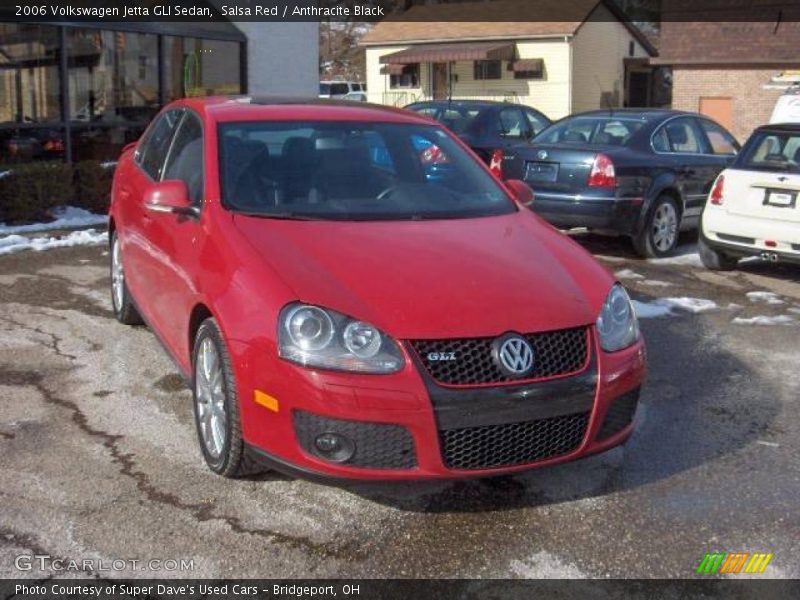 Salsa Red / Anthracite Black 2006 Volkswagen Jetta GLI Sedan