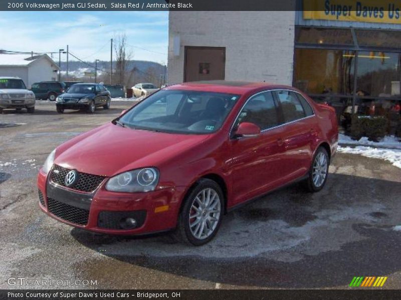 Salsa Red / Anthracite Black 2006 Volkswagen Jetta GLI Sedan