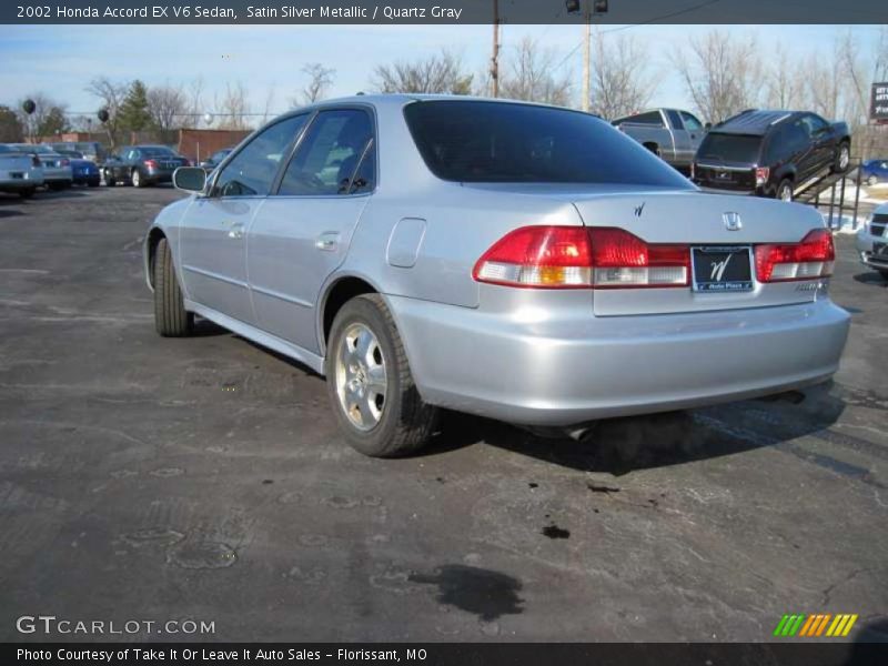 Satin Silver Metallic / Quartz Gray 2002 Honda Accord EX V6 Sedan