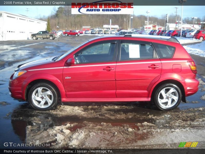 Salsa Red / Graphite 2008 Pontiac Vibe