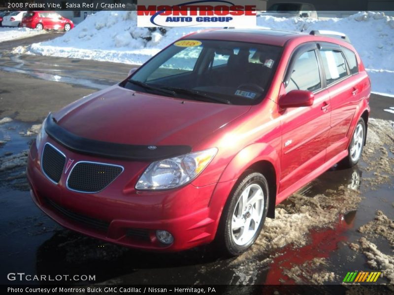Salsa Red / Graphite 2008 Pontiac Vibe