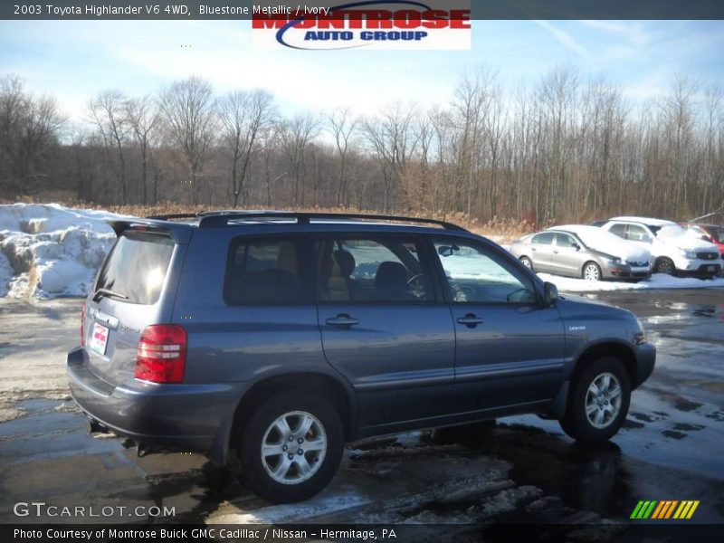 Bluestone Metallic / Ivory 2003 Toyota Highlander V6 4WD