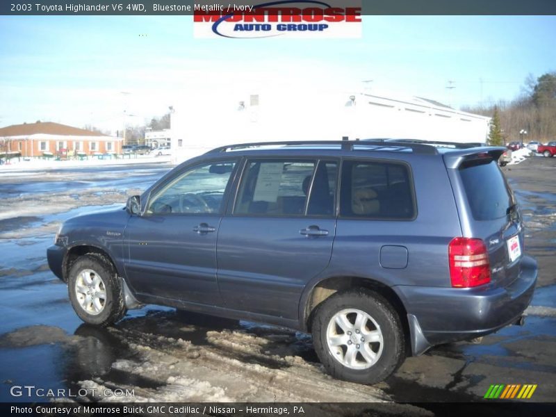 Bluestone Metallic / Ivory 2003 Toyota Highlander V6 4WD