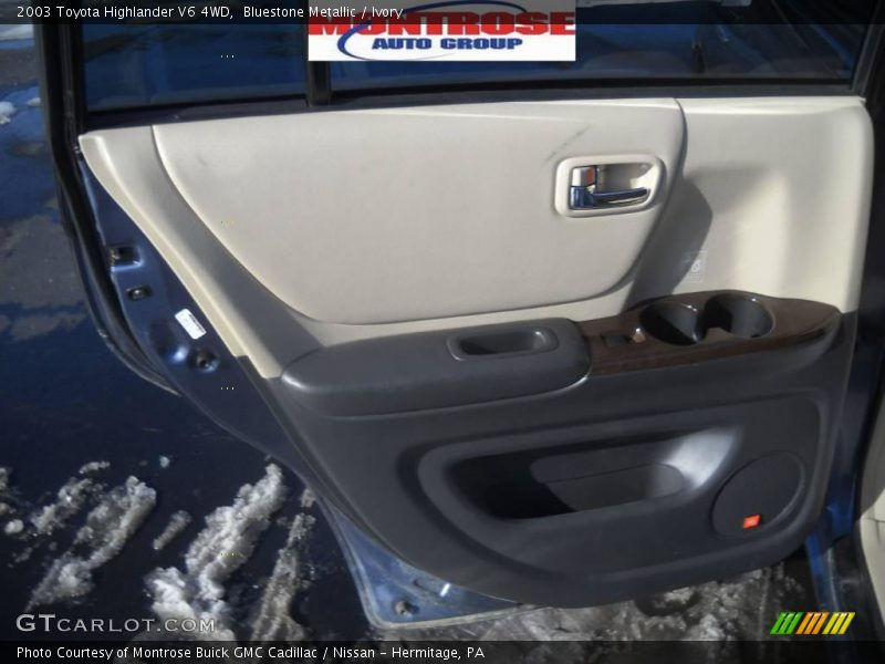 Bluestone Metallic / Ivory 2003 Toyota Highlander V6 4WD