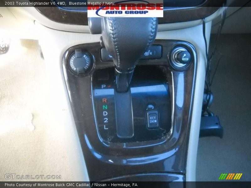 Bluestone Metallic / Ivory 2003 Toyota Highlander V6 4WD