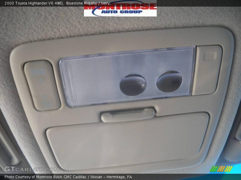 Bluestone Metallic / Ivory 2003 Toyota Highlander V6 4WD