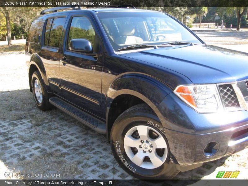Majestic Blue Metallic / Desert 2006 Nissan Pathfinder SE