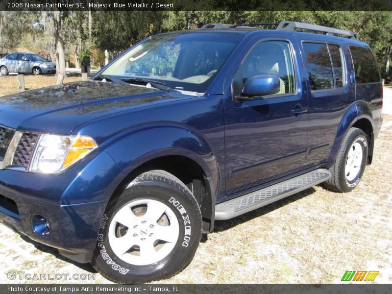 Majestic Blue Metallic / Desert 2006 Nissan Pathfinder SE