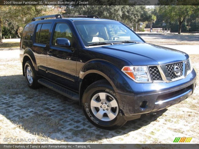 Majestic Blue Metallic / Desert 2006 Nissan Pathfinder SE