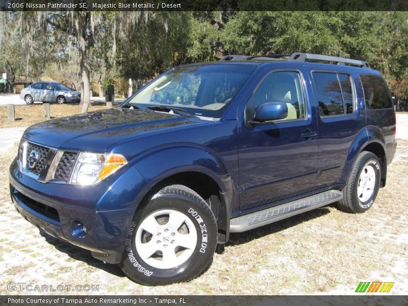 Majestic Blue Metallic / Desert 2006 Nissan Pathfinder SE
