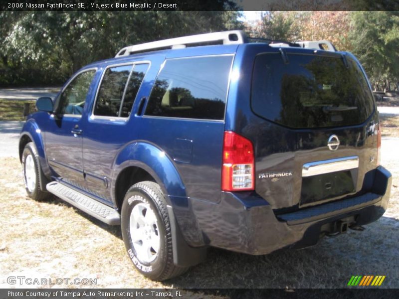 Majestic Blue Metallic / Desert 2006 Nissan Pathfinder SE