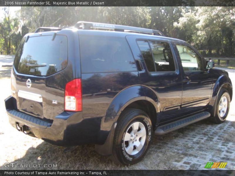 Majestic Blue Metallic / Desert 2006 Nissan Pathfinder SE