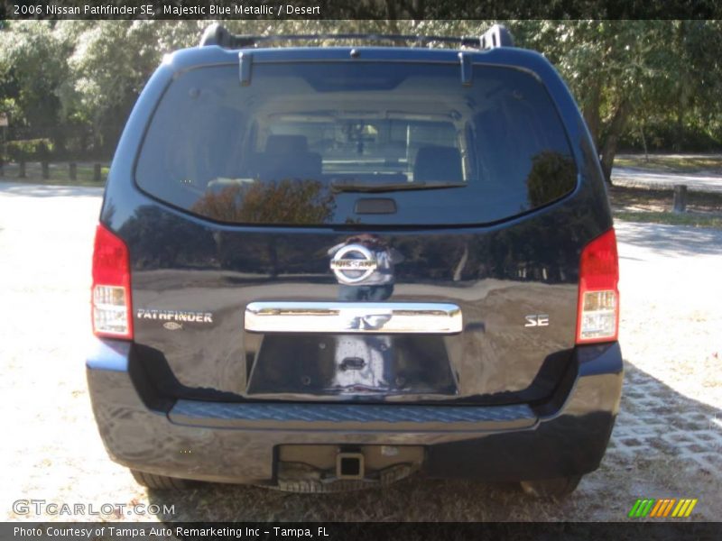 Majestic Blue Metallic / Desert 2006 Nissan Pathfinder SE