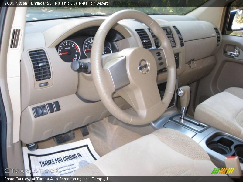 Majestic Blue Metallic / Desert 2006 Nissan Pathfinder SE