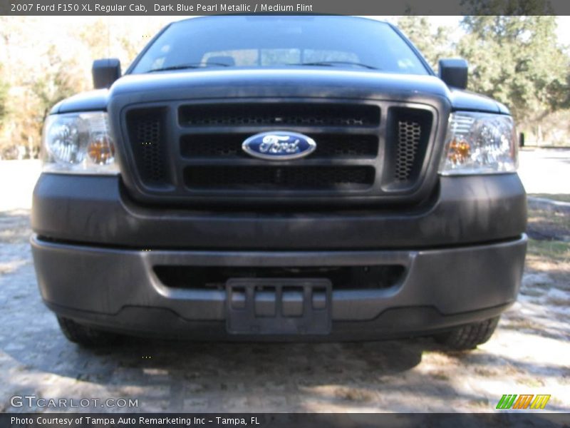 Dark Blue Pearl Metallic / Medium Flint 2007 Ford F150 XL Regular Cab