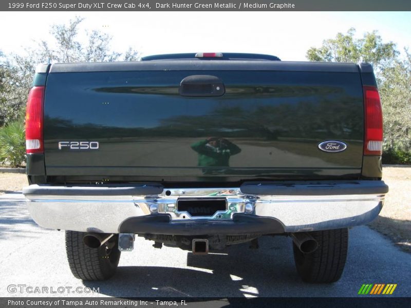 Dark Hunter Green Metallic / Medium Graphite 1999 Ford F250 Super Duty XLT Crew Cab 4x4